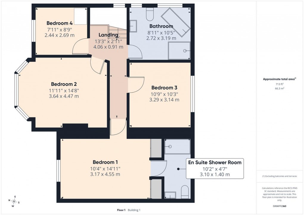 Floorplan for Holmfield, Buxton