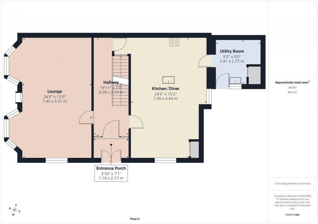 Floorplan for Bath Road, Buxton
