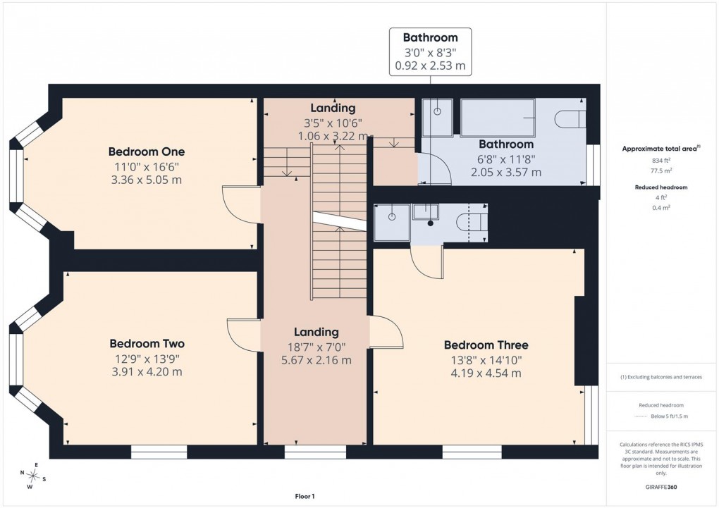 Floorplan for Bath Road, Buxton