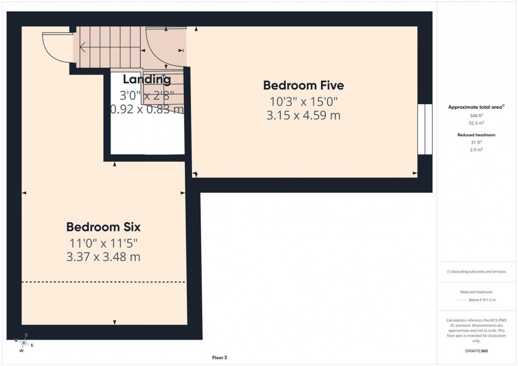 Floorplan for Bath Road, Buxton