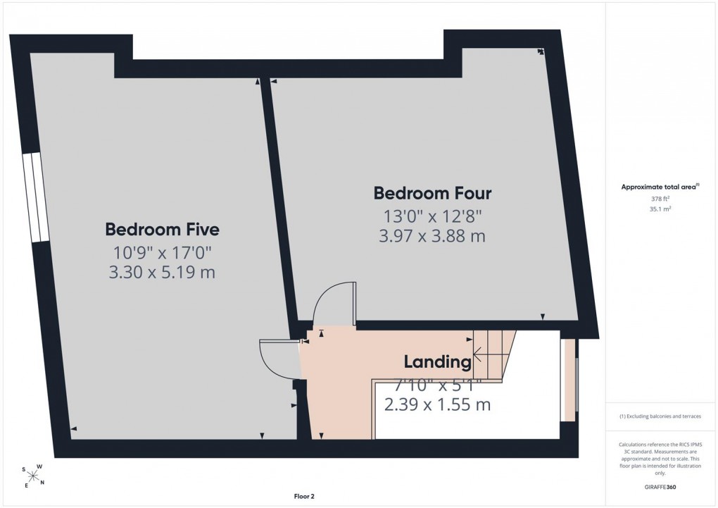 Floorplan for Dale Road, Buxton