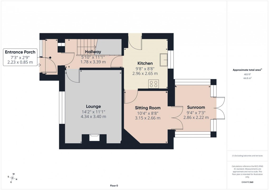 Floorplan for Pictor Road, Buxton