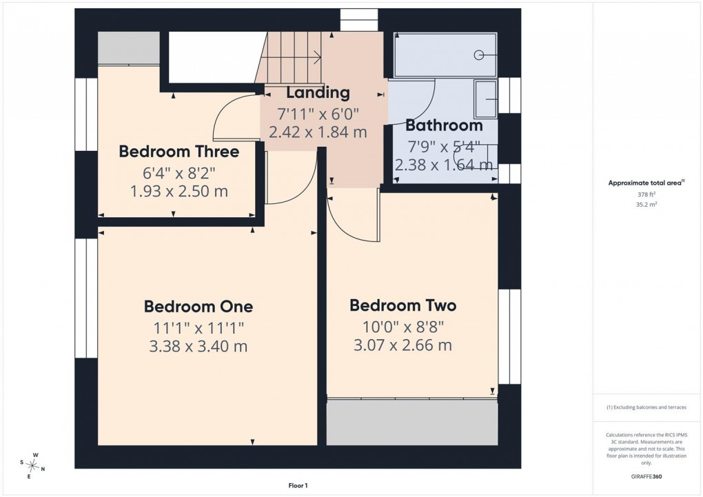 Floorplan for Pictor Road, Buxton