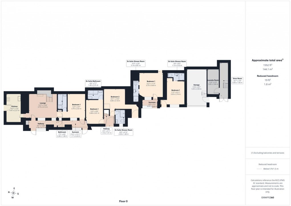 Floorplan for Hawthorn Farm , Holiday Lets, Self Catering Cottage Complex Business Opportunity