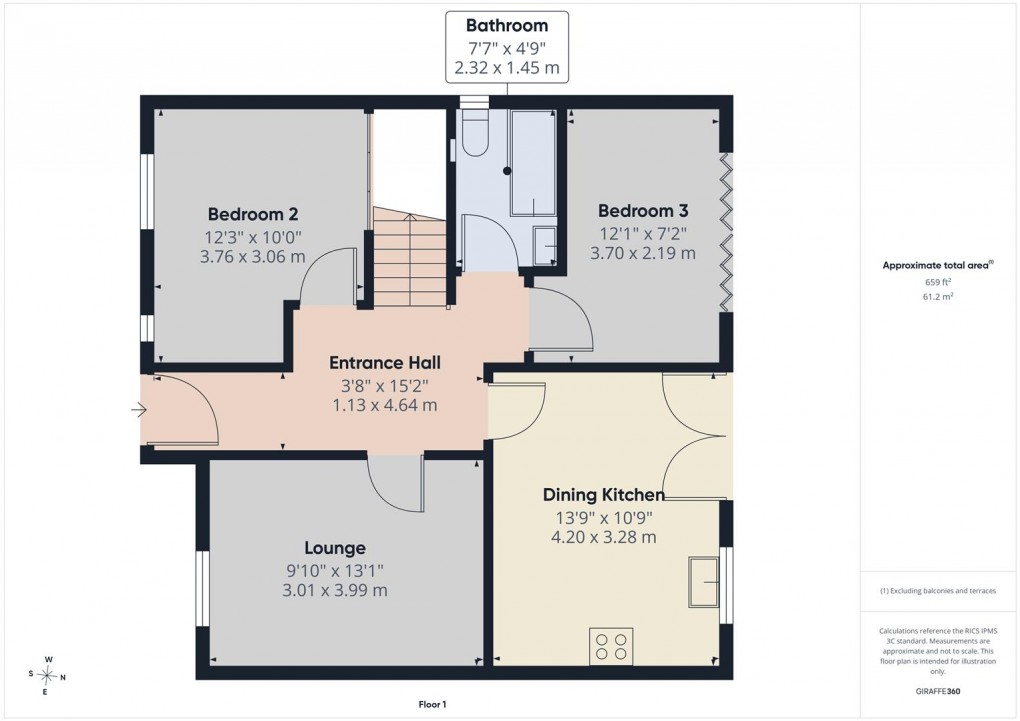 Floorplan for Critchlow Drive, Dove Holes